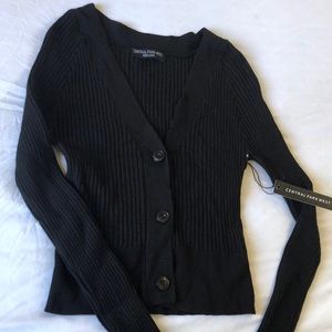 Black Central Park West sweater